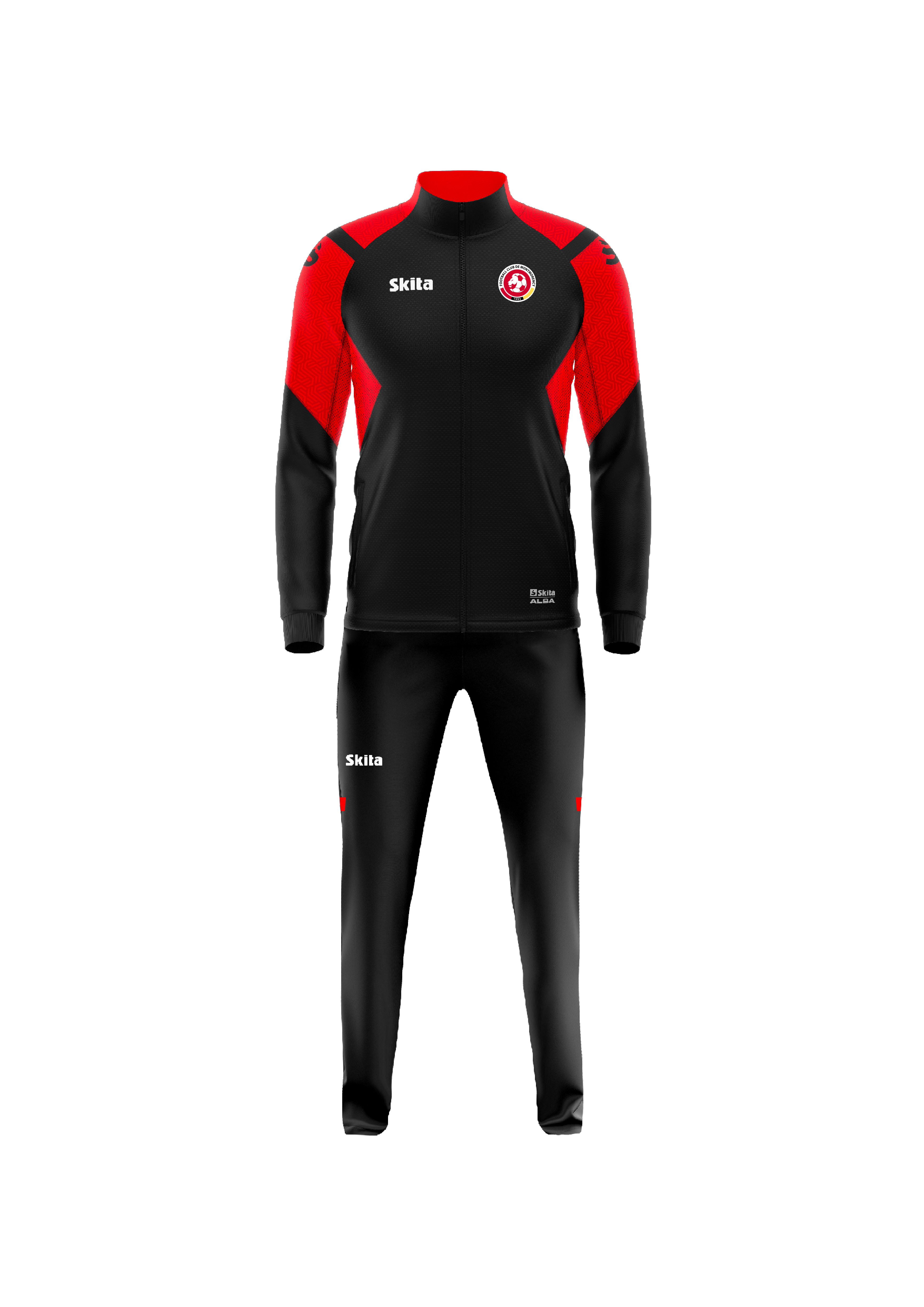 Surv&ecirc;tement ALBA noir/rouge (FC MONTMORENCY)